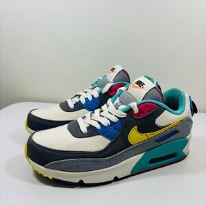 Nike Air Max 90 SE Air Sprung Phantom Celery Iron Grey Sz 6.5Y (DN4415-001)